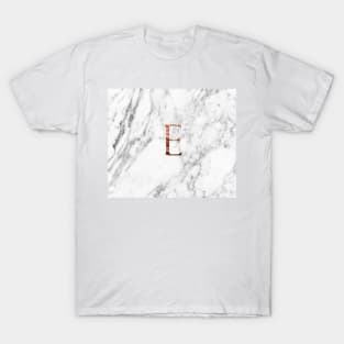 Monogram rose marble E T-Shirt